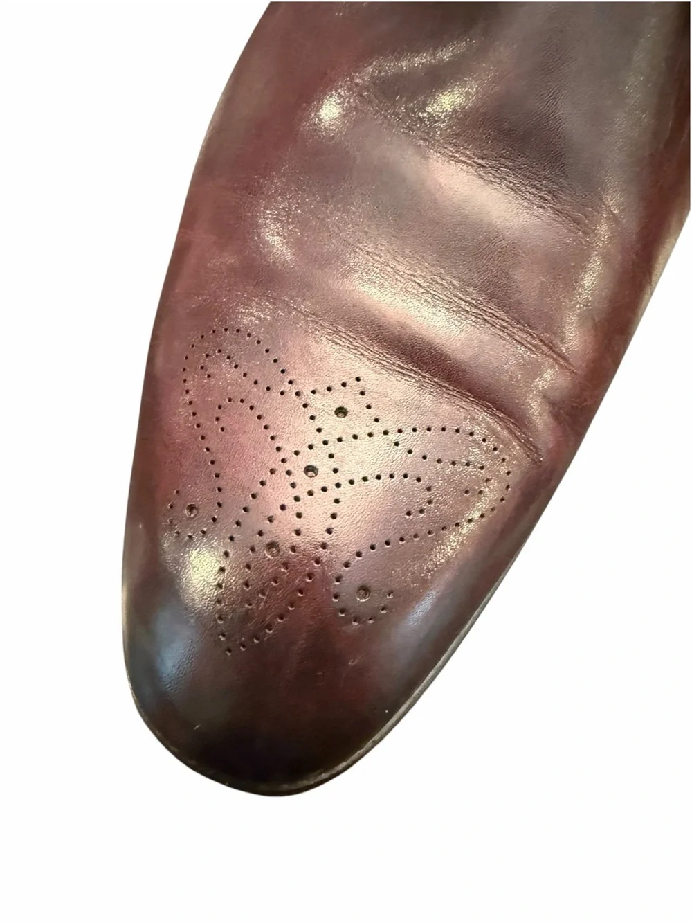 Hugo Boss Colby Leather Derby Dress Shoes Mens 9 Rich Burgundy Business Lace Up